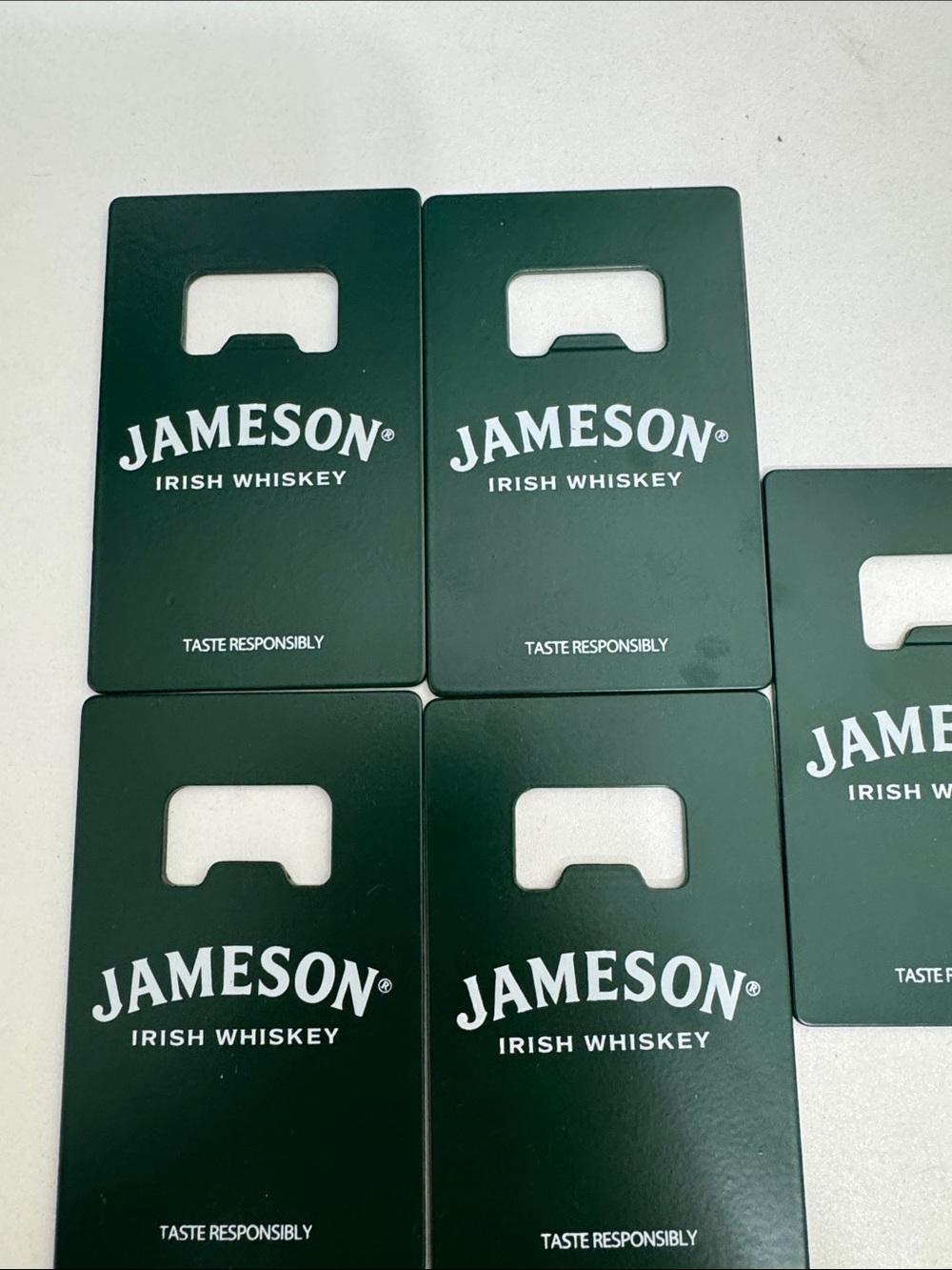 Jameson Green Card Bottle Opener - Irish Whiskey Branded